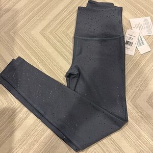 Beyond Yoga Slate Blue Speckled High-Waist Leggings